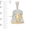 Thumbnail Image 4 of 1/2 CT. T.W. Diamond Jesus Head Necklace Charm in 10K Gold