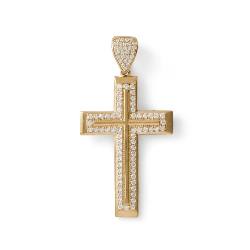 Double Cross Charm Necklace