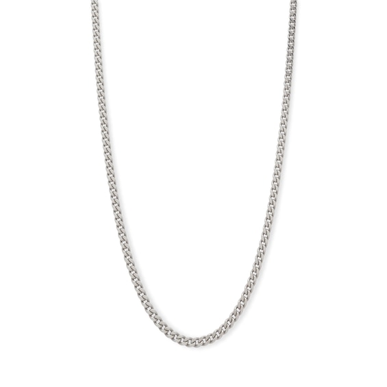 Made in Italy Gauge Curb Chain Necklace in Solid Sterling Silver
