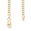 Thumbnail Image 3 of 10K Hollow Gold Beveled Curb Chain - 24&quot;