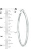 Thumbnail Image 1 of 40mm Hoop Earrings in 14K Tube Hollow White Gold