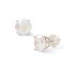 Thumbnail Image 1 of 8mm Iridescent Cubic Zirconia Solitaire Stud Earrings in Sterling Silver