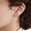 Thumbnail Image 3 of 8mm Iridescent Cubic Zirconia Solitaire Stud Earrings in Sterling Silver