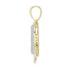 Thumbnail Image 3 of 1/3 CT. T.W. Diamond Beaded Dripping &quot;R&quot; Initial Necklace Charm in 10K Gold