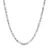 Thumbnail Image 0 of 080 Gauge Rectangle Link and Rope Chain Necklace in Sterling Silver - 24"