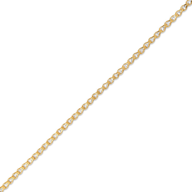 10K Hollow Gold Curb Chain Made in Italy - 20