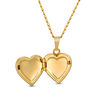 Thumbnail Image 2 of Child's 14K Gold Fill CZ Heart-Shaped Locket Pendant - 15&quot;