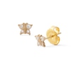 Thumbnail Image 1 of Cubic Zirconia Butterfly Stud Piercing Earrings in 14K Solid Gold