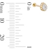 Thumbnail Image 4 of 14K Tube Gold Pear-Shaped CZ and Beaded Barbell - 18G 5/16&quot;