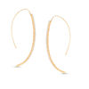 Thumbnail Image 0 of Cubic Zirconia Curved Bar Threader Earrings in 10K Gold