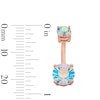 Thumbnail Image 3 of Rose Ion Plated Crystal Iridescent and Pink Belly Button Ring Set - 14G