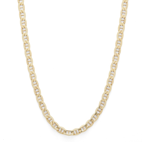 Made in Italy Gauge Mariner Chain Necklace in 10K Hollow Gold