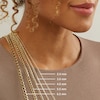 Thumbnail Image 7 of 4.4mm Diamond-Cut Curb Chain Necklace in 14K Hollow Gold - 20&quot;