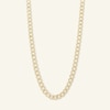 Thumbnail Image 0 of 100 Gauge Diamond-Cut Curb Chain Necklace in 14K Solid Gold - 22"