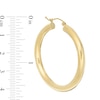 Thumbnail Image 1 of 40mm Tube Hoop Earrings in 10K Gold