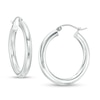 Thumbnail Image 1 of 25mm Hoop Earrings in 14K Tube Hollow White Gold