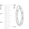 Thumbnail Image 2 of 25mm Hoop Earrings in 14K Tube Hollow White Gold