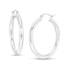 Thumbnail Image 0 of 30mm Hoop Earrings in 14K Tube Hollow White Gold