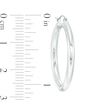 Thumbnail Image 1 of 30mm Hoop Earrings in 14K Tube Hollow White Gold