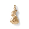 Thumbnail Image 1 of Etched Money Bag Necklace Charm in 10K Gold