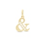 Thumbnail Image 1 of Cubic Zirconia &quot;&&quot; Symbol Necklace Charm in 10K Gold