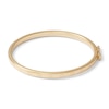 Thumbnail Image 1 of Child's 10K Gold Tube Heart Bangle Bracelet Made in Italy - 5&quot;