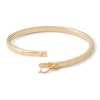 Thumbnail Image 2 of Child's 10K Gold Tube Heart Bangle Bracelet Made in Italy - 5&quot;