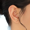 Thumbnail Image 3 of 1/20 CT. T.W. Diamond Huggie Hoop Earrings in 10K Gold