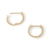 Thumbnail Image 4 of 1/20 CT. T.W. Diamond Huggie Hoop Earrings in 10K Gold