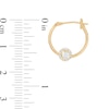 Thumbnail Image 2 of Cubic Zirconia Hoop Earrings in 10K Gold