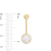 Thumbnail Image 1 of 014 Gauge Cubic Zirconia Frame Belly Button Ring in 10K Gold