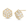 Thumbnail Image 1 of Cubic Zirconia Dice Stud Earrings in 10K Gold