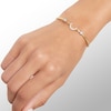 Thumbnail Image 2 of Cubic Zirconia Moon Bangle in 10K Gold Bonded Sterling Silver