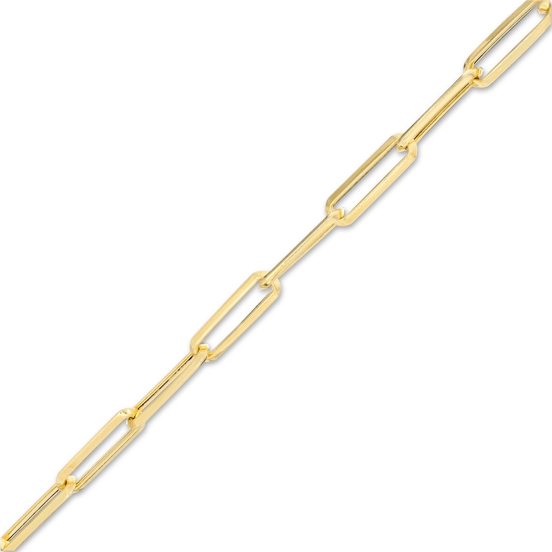 4.5mm Square Oval Fancy Chain Bracelet in 10K Gold - 7.25"