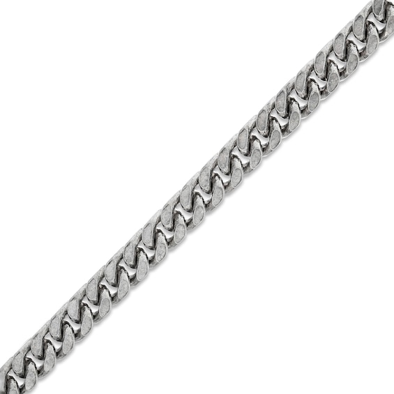 Gauge Oxidized Curb Chain Bracelet in Sterling Silver