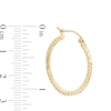 Thumbnail Image 2 of 25mm Diamond-Cut Hoop Earrings in 14K Tube Hollow Gold