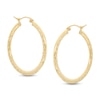 Thumbnail Image 0 of 30mm Diamond-Cut Hoop Earrings in 14K Tube Hollow Gold