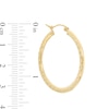 Thumbnail Image 1 of 30mm Diamond-Cut Hoop Earrings in 14K Tube Hollow Gold