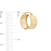 Thumbnail Image 2 of 15mm Diamond-Cut Hoop Earrings in 14K Tube Hollow Gold