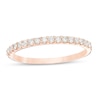 Thumbnail Image 1 of 1/4 CT. T.W. Diamond Wedding Band in 10K Rose Gold