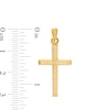 Thumbnail Image 2 of Diamond-Cut Cross Necklace Charm in 10K Stamp Hollow Gold