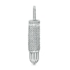 Thumbnail Image 1 of Cubic Zirconia Oxidized Bullet Necklace Charm in Sterling Silver