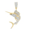 Thumbnail Image 1 of 1/4 CT. T.W. Diamond Marlin Fish Necklace Charm in 10K Gold