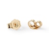 Thumbnail Image 2 of 10K Solid Gold 1/6 CT. T.W. Diamond Halo Frame Studs