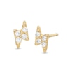 Thumbnail Image 0 of Cubic Zirconia Lightning Bolt Stud Earrings in 10K Gold