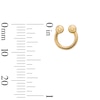 Thumbnail Image 2 of 10K Solid Gold Ball Horseshoe - 16G