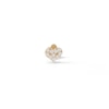 Thumbnail Image 3 of 14K Gold Tube CZ Pavé Heart Stud - 18G 5/16"