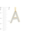 Thumbnail Image 2 of 1/5 CT. T.W. Diamond &quot;A&quot; Necklace Charm in 10K Gold