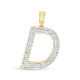1/5 CT. T.W. Diamond &quot;D&quot; Necklace Charm in 10K Gold