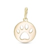 Thumbnail Image 0 of Child's Paw Print Cutout Necklace Charm in 10K Gold